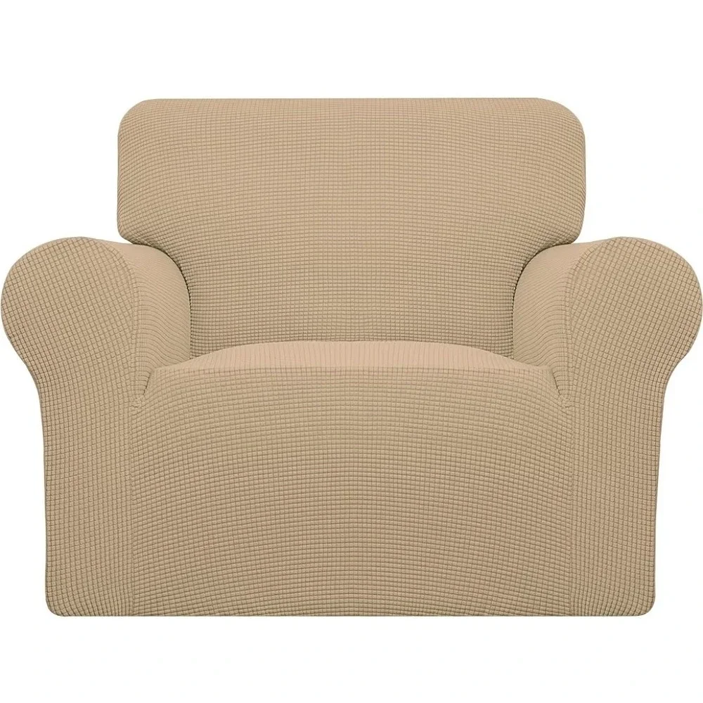 Easy-Going Stretch Slipcover Oversized Sofa Beige Polyester  Machine Washable